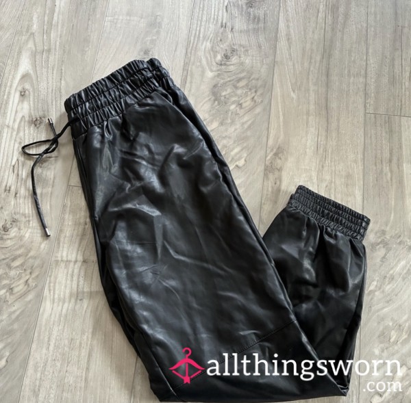 Do+Be Vegan Leather Joggers