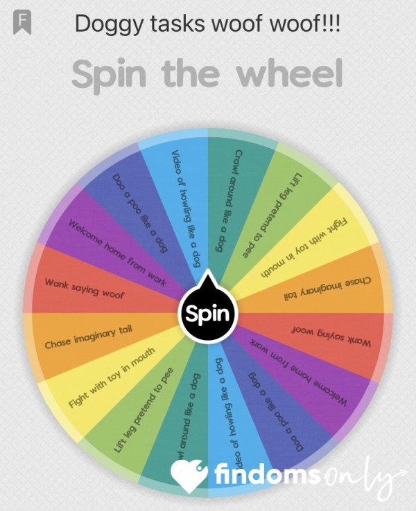 Doggy Task Spin The Wheel
