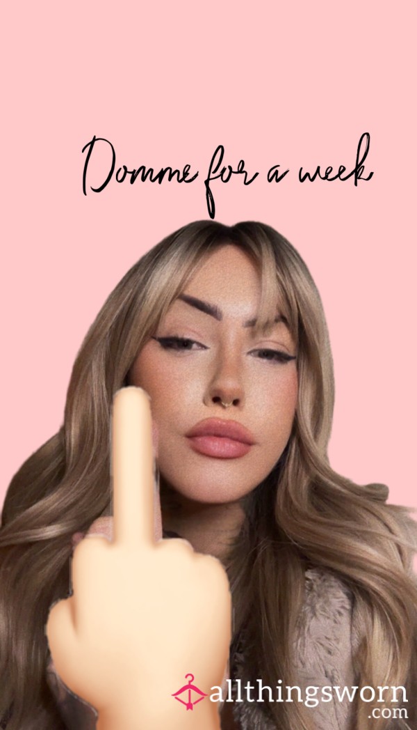🖤⛓️‍💥 Domme For A Week ⛓️‍💥🖤