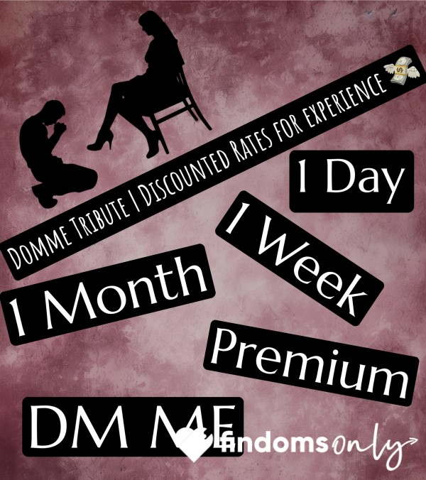 Domme Tribute 24hrs💄 | Discounted Rate 💵