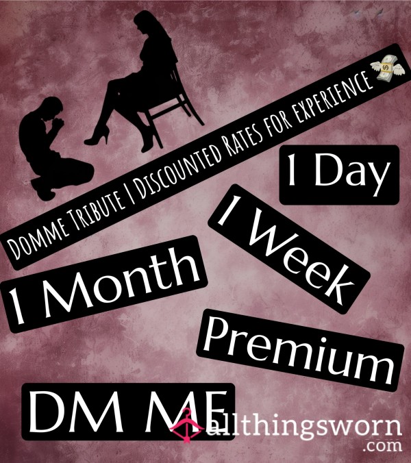 Domme Tribute 24hrs💄 | Discounted Rate 💵💸