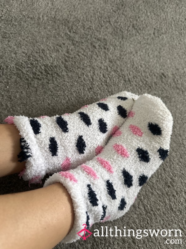 Dotty Fluffy Socks