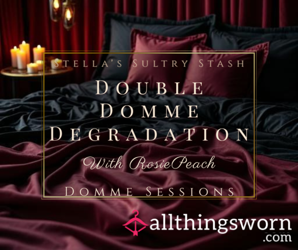 Double Domme Degradation With Rosie And Stella: Four Cruel Eyes. Two Vicious Mouths. Zero Mercy.