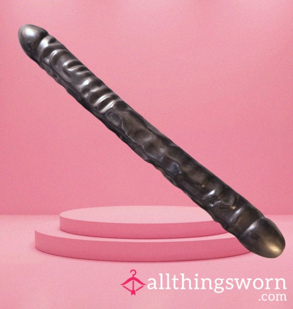 Double Ended Di**o Doc Johnson-  Black 18in