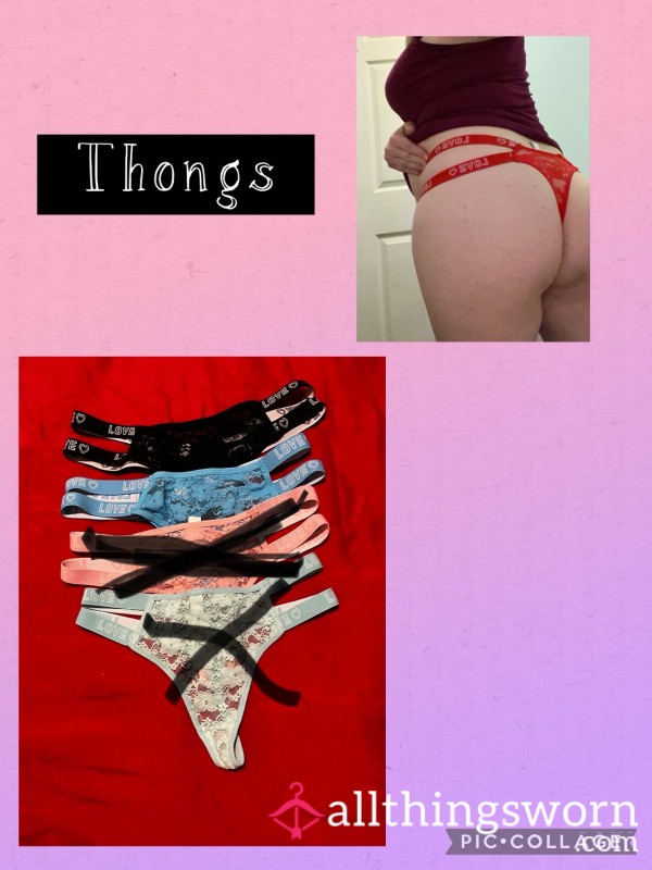 Double Strap Lace Thong