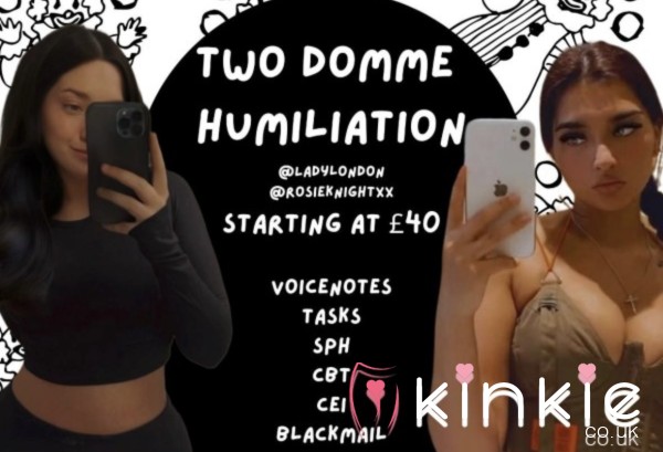 😈😈 Double The Power, Double The Control – Domme Duo Sessions With Me & RosieKnightxx 😈😈