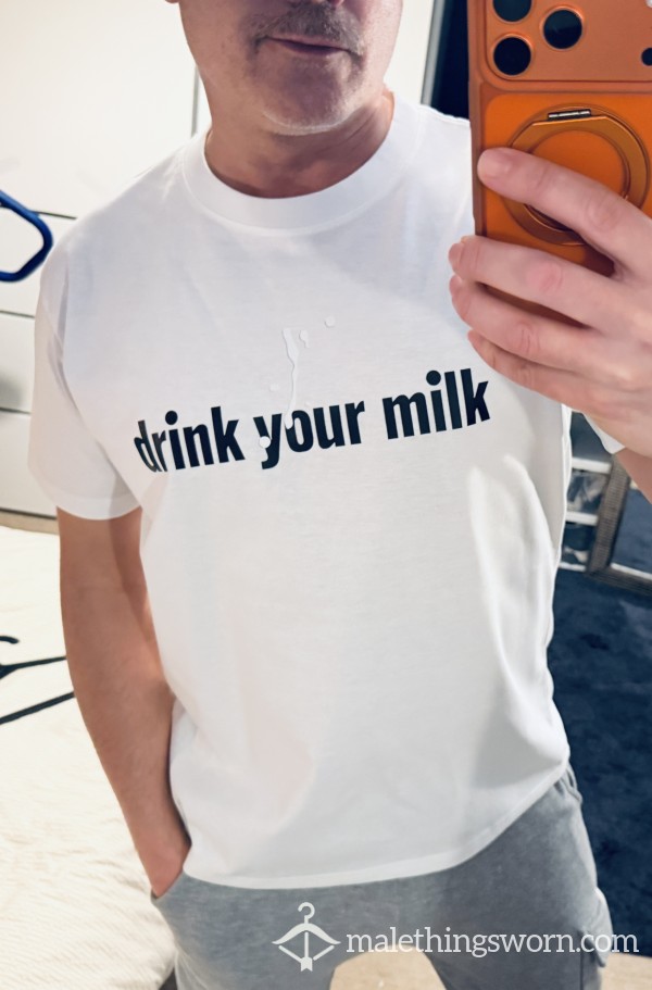 Drink Your Milk Tee UK M