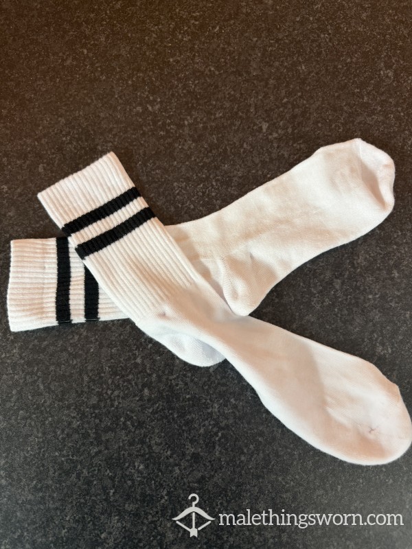 Dripping Wet White Training Socks! 🧦