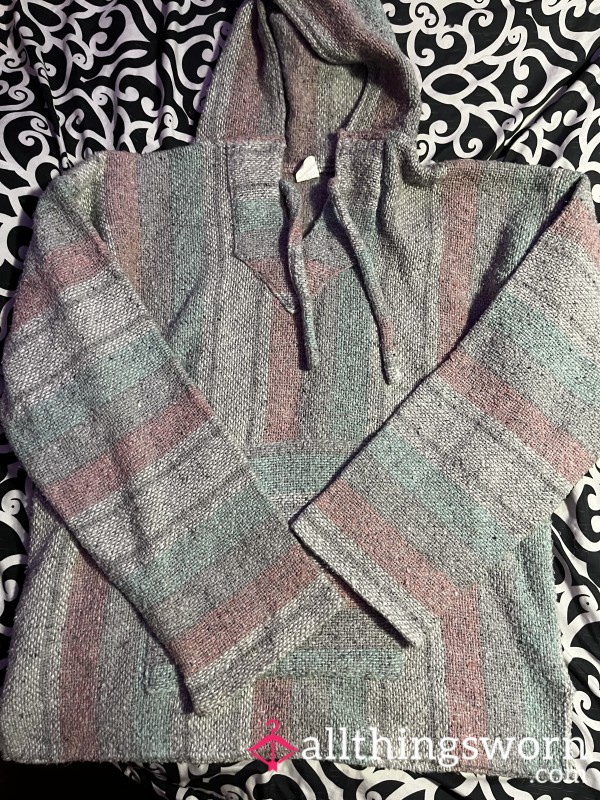 “drug Rug” Style Hoodie/poncho