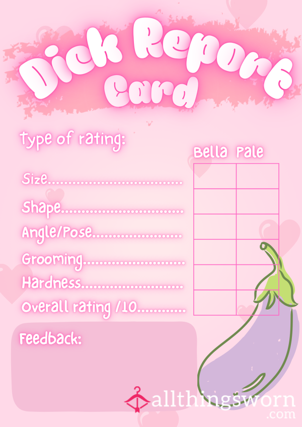 Duo D*ck Rate With @Bellaluxeee - Report Card