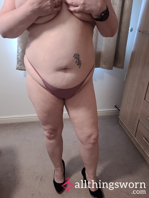 Dusky Pink Thong