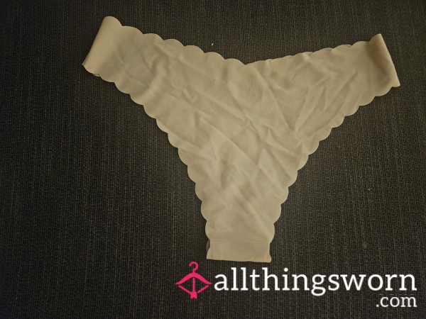 Dusty Pink Satin Like Thong Large