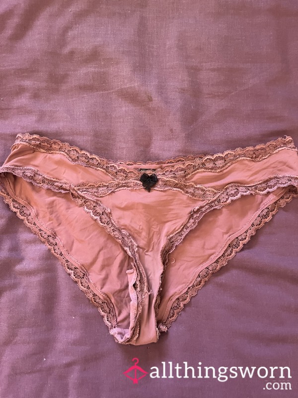 Dusty Pink Worn 24hrs Panties