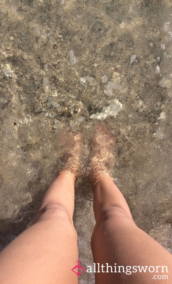 Walking Along The Beach Barefoot😏👣