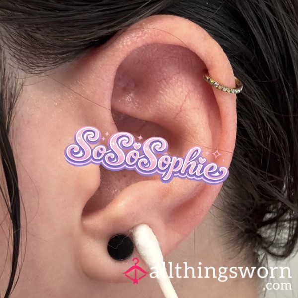 Earring Build Up Used Cotton Buds