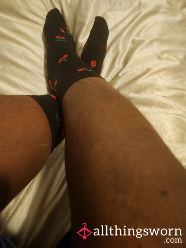 Ebony Goddess Socks – Sweaty, Worn, & One-of-a-Kind