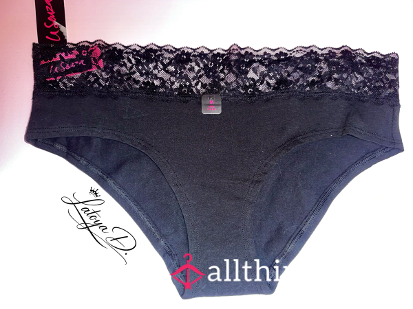 Elegant Black Lace Panties.