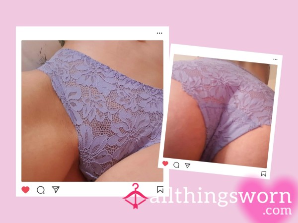 💙Elegant Blue Lace Brazilian Panties💙