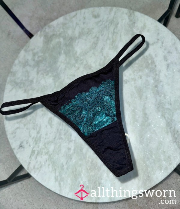 Emerald Green And Black G String