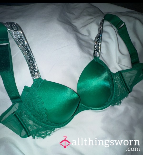 Emerald Green Rhinestone VS Bra