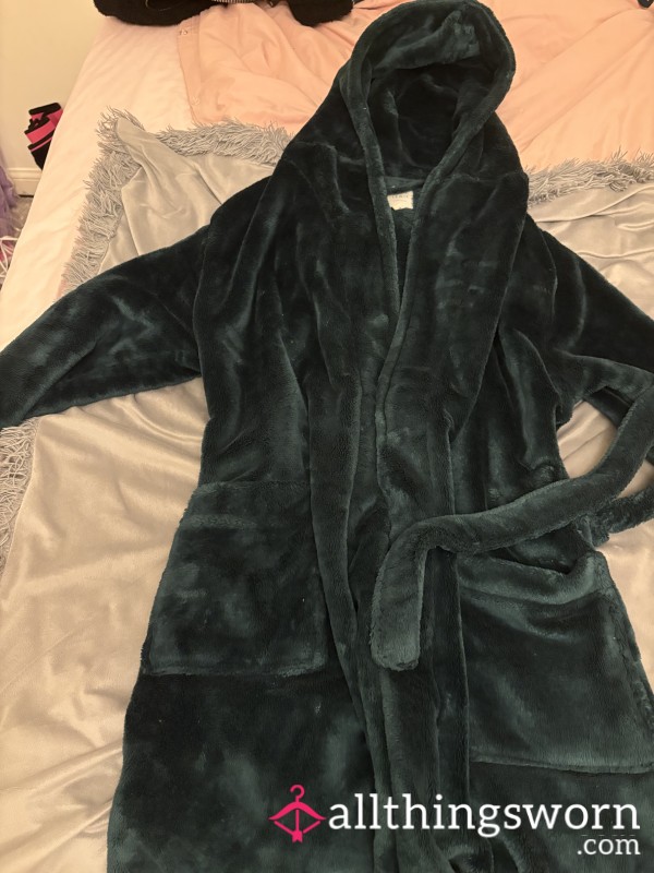 Emerald Green Worn Dressing Gown
