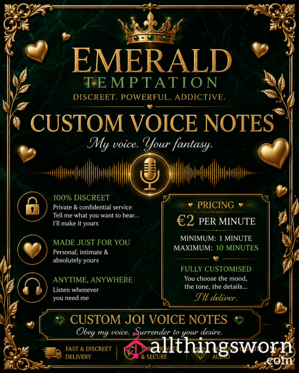 🎙Emerald Temptation – Custom Voice Notes