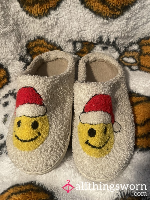 Emoji Santa Hat, Dirty Slippers