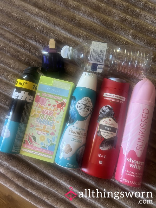 Empties (include Alien Perfume, Shower Foam,conditioner, Shower Gel, Shaving Gel, Water Bottle)😉👌🏻