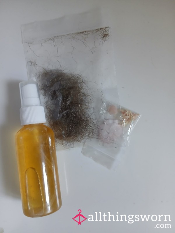 Enjoy Bottle My Champagne Nectar , Bag Of Pubes, Bag Of Nail Clippings