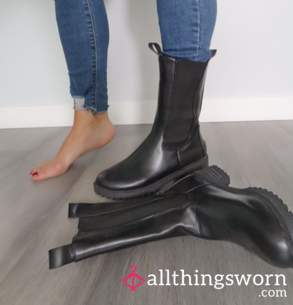Enjoy My Personal Essence In These Black Boots 10