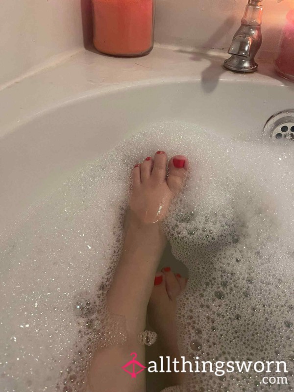Enjoy Photos Of My Bare Feet In A Bubble Bath What More Could You Possibly Want 🦶 🛀