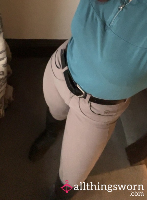 Equestrian Ariat Suede Seat Riding Breeches/jodhpurs Size 30”