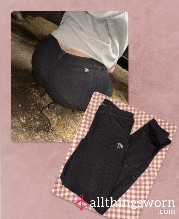 Equestrian Jodhpurs Dirty, Worked-In Real Saddle Time