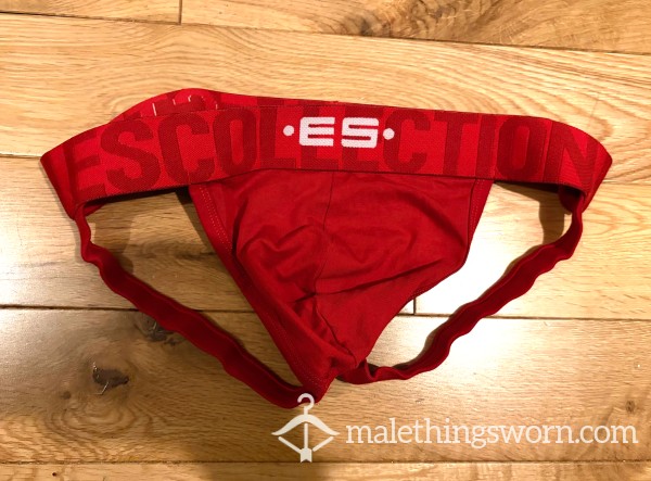 ES Collection Men's Red Jockstrap (L) Ready To Be Customised For You!