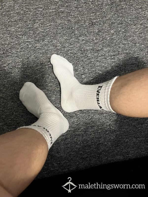 Everlast White High Socks - Well-worn
