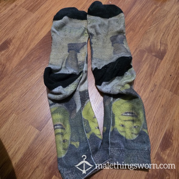 Every Day Wear, Stiff, Sweaty Shrek Graphic Socks
