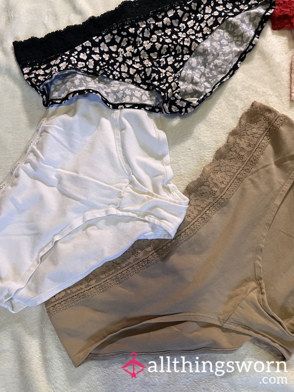 Very Soft Cotton Panties In Various Styles (price Is Per Pair)