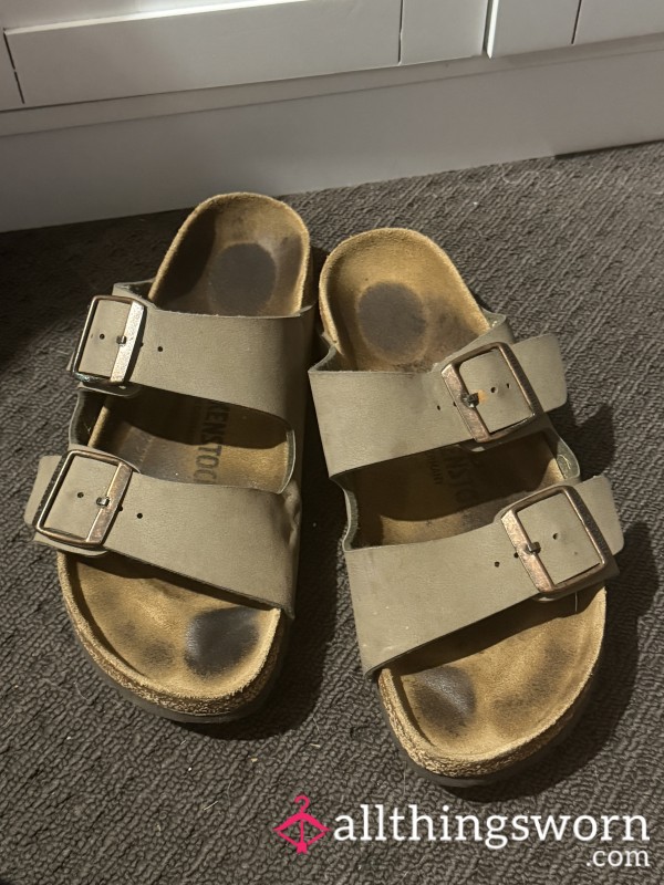 Everyday Birkenstocks – Deep Natural Imprint, Heavily Worn