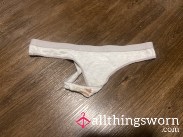Everyday Thong Discharge Well Worn And TOM