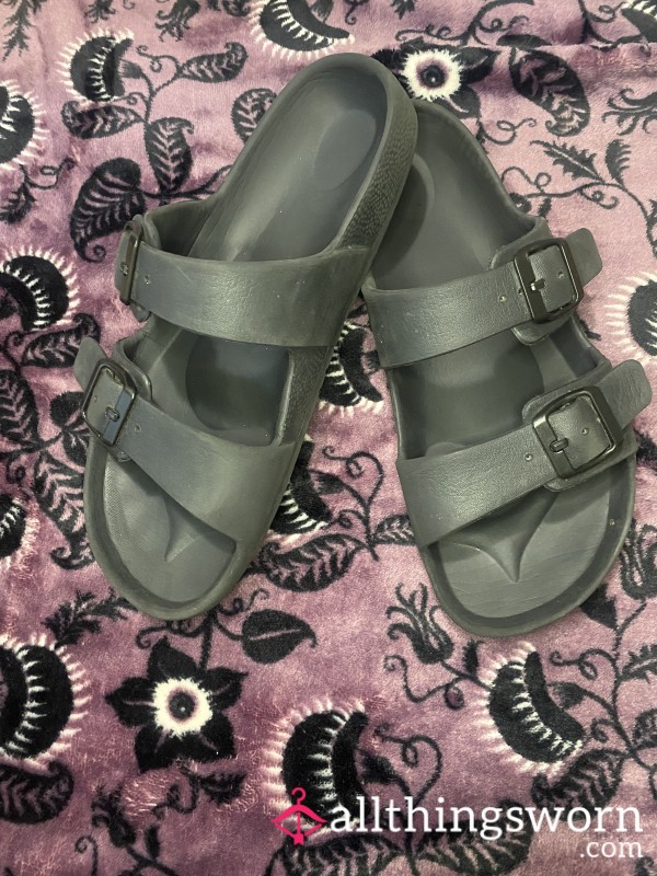 Everyday Worn Black Birkenstocks