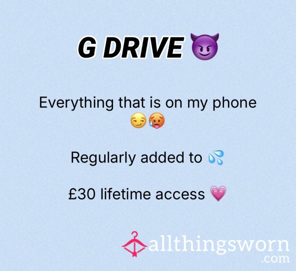 CURRENTLY £15 OFFER 👏 Everything G DRIVE 😈💦🥵 Lifetime Access