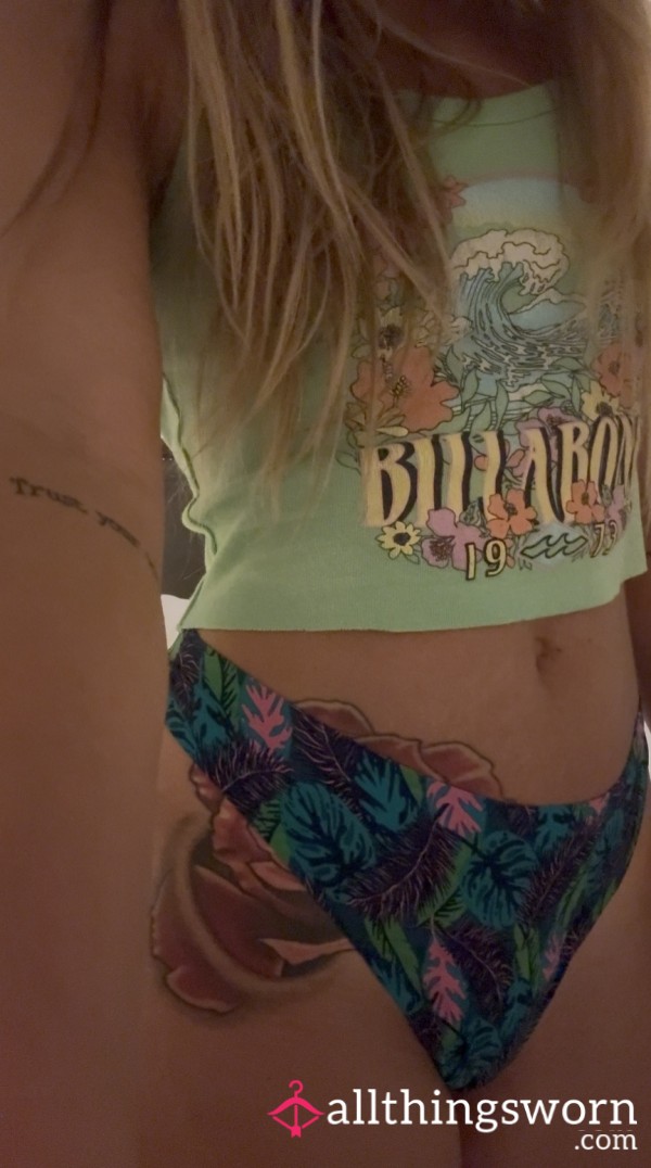Exclusive: Blonde Bartender’s Beachy Palm Thong