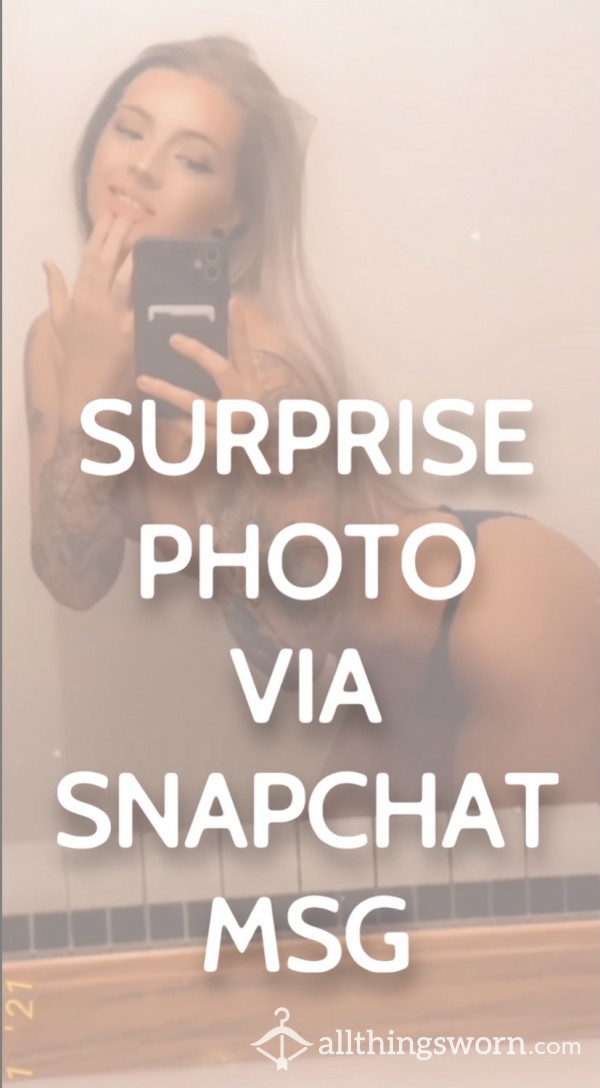 Exclusive Photo Via Snapchat