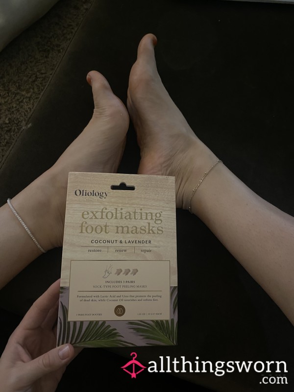 Exfoliating Foot Mask- Coconut Lavender