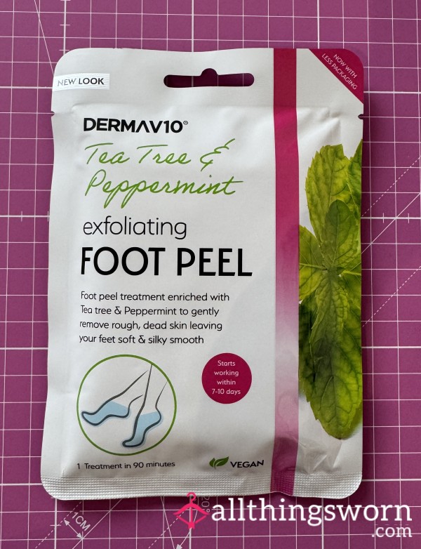 🦶 Used Exfoliating Foot Mask – Real P**l, Real Feet 🫧