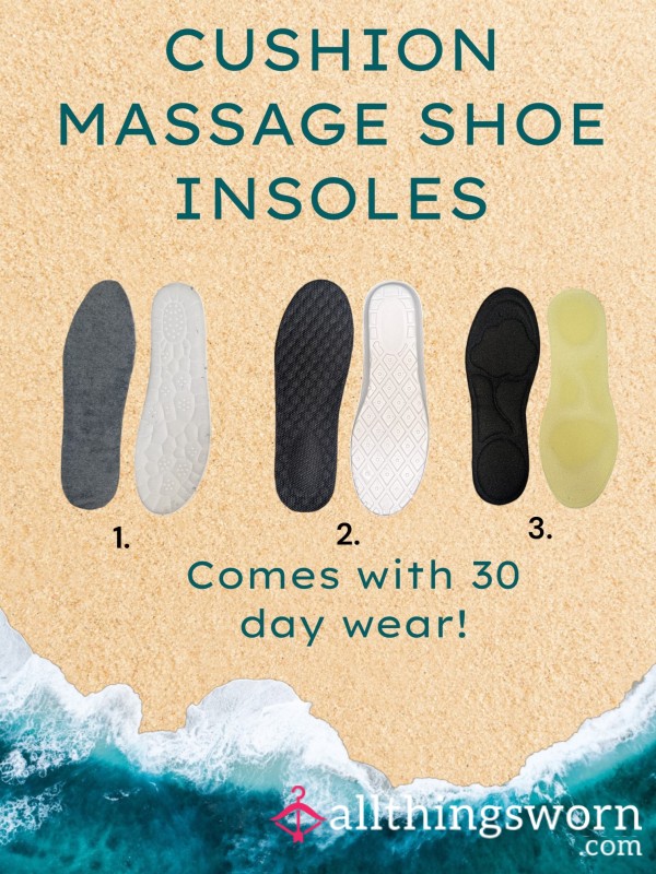 EXTRA EXTENDED WEAR USED WORN CUSHION Ma**AGE SHOE INSOLES