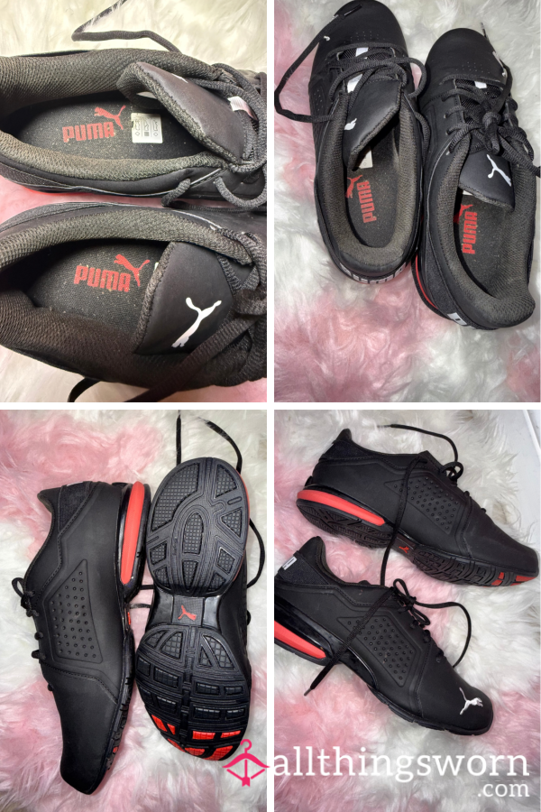 Extra Sweaty Well Worn Puma Trainers Gym Sneakers