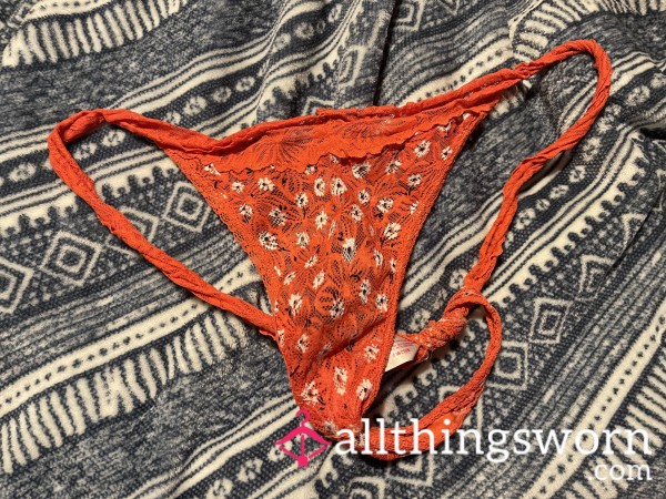 Extra Worn Lace Thong