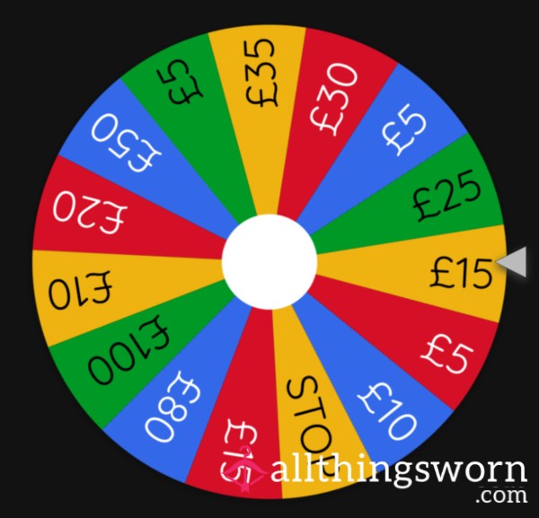 ✨£5✨ Findom Spin The Wheel 💰