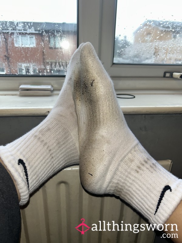 Extremely Filthy 4 Day Worn Nike Socks